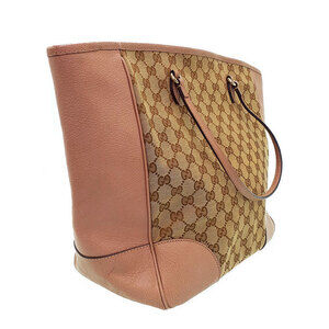 Gucci Tote Bag Pink Bree Brown Shoulder